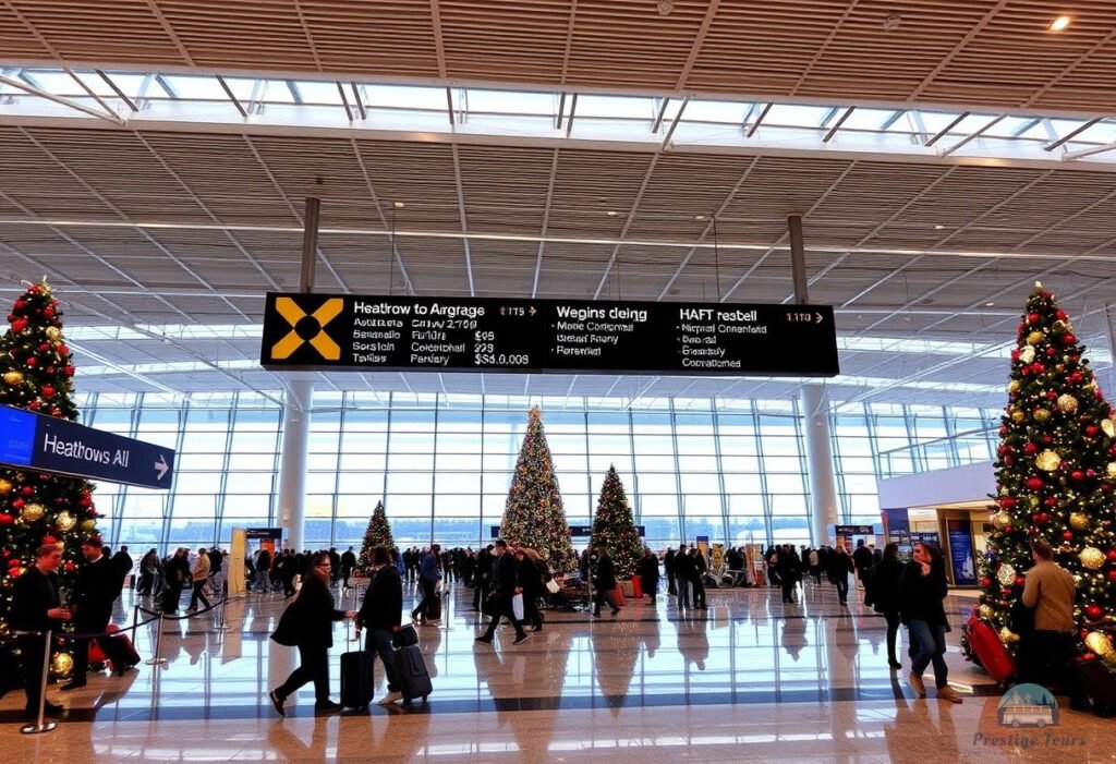 Heathrow festive season: airport preparations