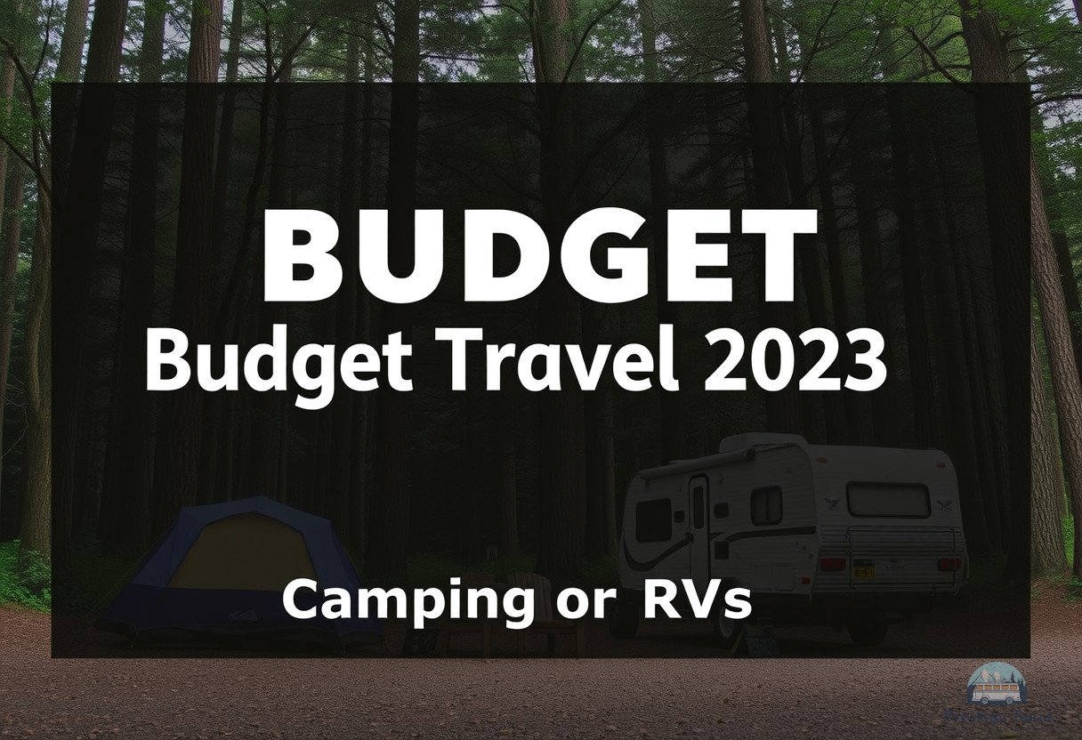 Illustration pour la section : Camping ou camping-cars. - Budget voyage 2023