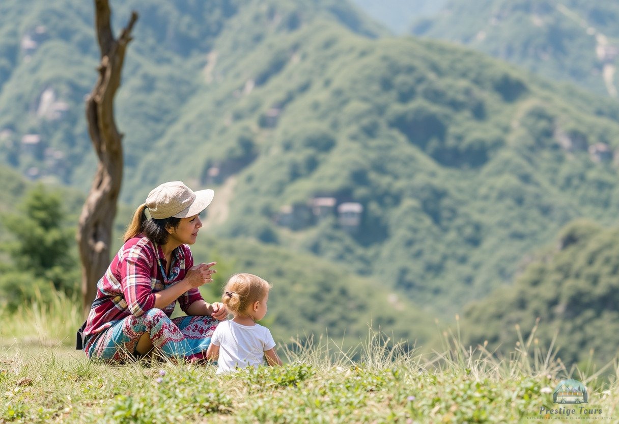 Ilustración para la sección: Intercambio de experiencias entre diferentes generaciones. - Turismo cultural sostenible